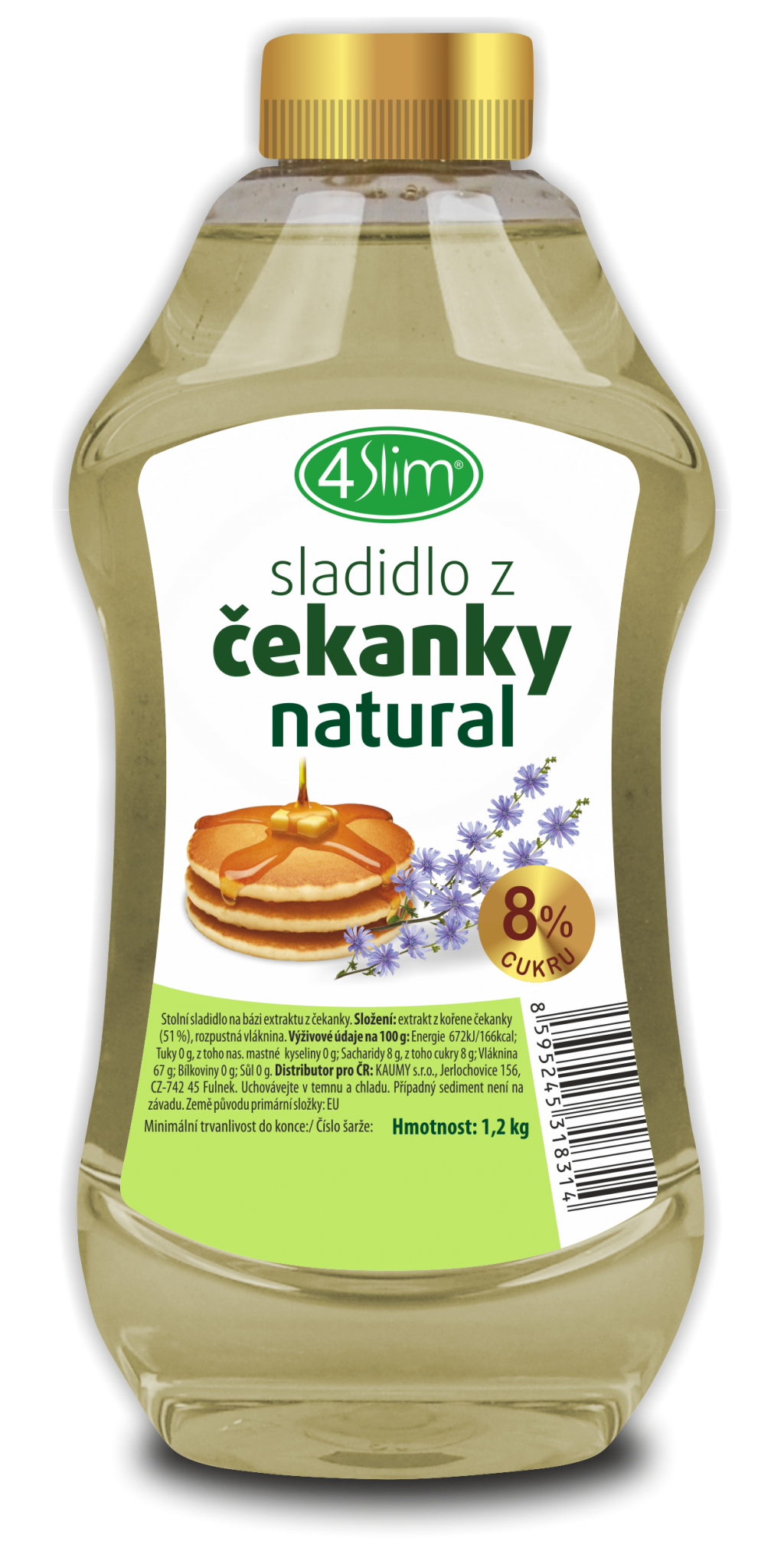 4SLIM Čakankové sladenie natural - 1,2 kg
