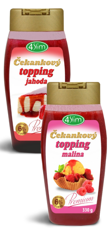 Balík: topping jahoda + topping malina (-2 €)