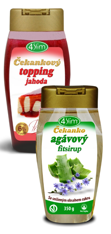 Balík: Topping jahoda + Fitsirup agáva