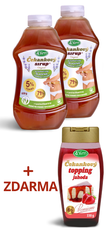 2x Originál 700g + jahodový topping ZDARMA
